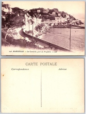 Marseille La Corniche Port Du Prophete Postcard