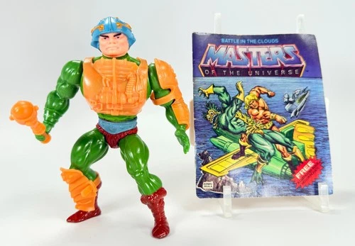 Vintage 1982 MOTU Man-At-Arms COMPLETE w/ Armor Mace & Mini Comic