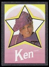 Ken Barbie 1992 Panini Sticker Card 2 NM 