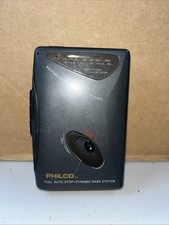 Vintage PHILCO Model 501K AM/FM Stereo Cassette Player works flaw