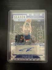 2024-2025 Panini Mosaic Tyler Kolek Season Ticket Autographed ROOKIE Knicks /49
