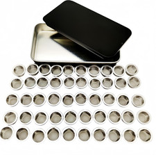 50PCS 1/2in Pipe Screens 304 Stainless Steel Filters w Metal Storage Box CaseXXX