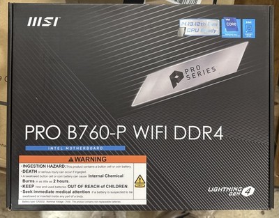 MSI PRO B760-P WIFI DDR4 LGA1700 ATX Intel Motherboard