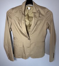 J. Crew Beige Cotton Classic Blazer Size 2