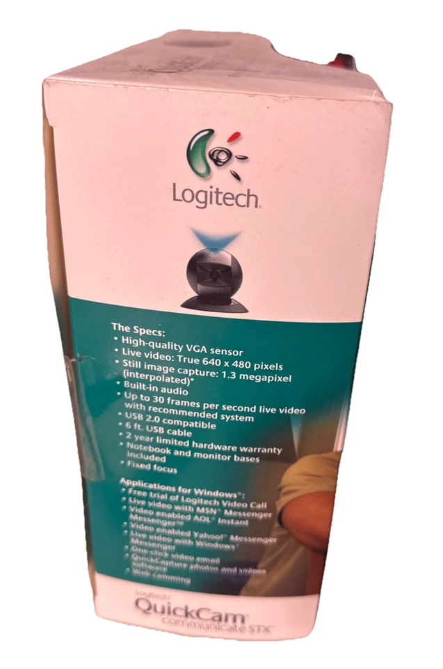 Logitech Quickcam Communicate STX Webcam For PC ~ New Sealed - Image 3 of 4
