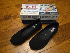 Bobs Skechers 10 Black Slip On Memory Foam Shoes Women's Pureflex SUPASTAR 33601