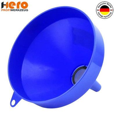 XXL Trichter Einfülltrichter Öltrichter groß Ø 25 cm Kraftstofftrichter Sieb KFZ