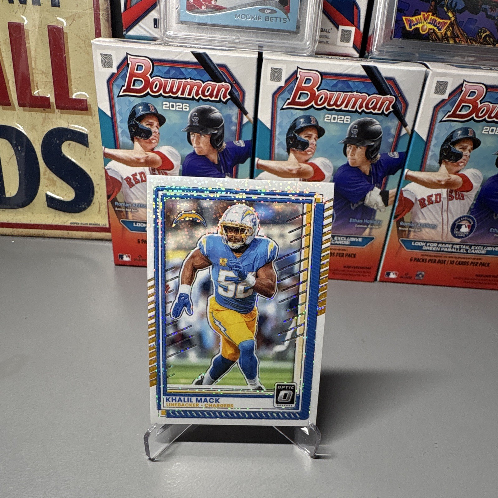 2025 Panini Donruss Optic Khalil Mack White Sparkle #68 Chargers