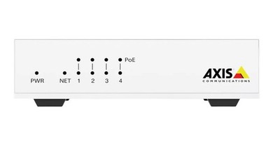 Axis D8004, 4 Port PoE Netzwerk Switch umanaged 802.3af/at PoE+ - TOP