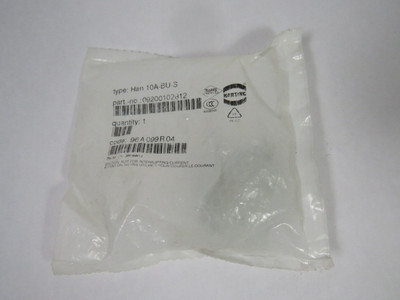 Harting HAN10A-BU-S 10-Position Female Insert Screw Connector 16A 250V  NWB