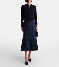NWT! $895 Erdem Fluted Midi Skirt US 4