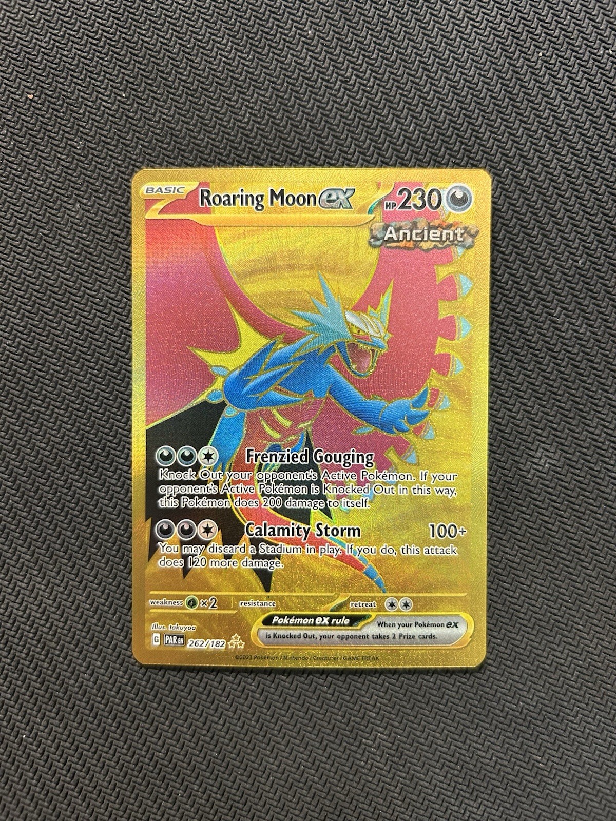 Pokemon TCG Roaring Moon ex 262/182! NM Condition! See Description!