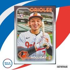 2024 Topps Jackson Holliday Black Box Variation Baltimore Orioles SP Rookie Card