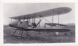 Vintage 1940's Aeroplane Photo Supply WWI BRITISH Fe.2 BIPLANE NIGHT BOMBER 450