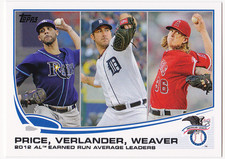 2013 Topps #94 Justin Verlander/David Price/Jered Weaver - BB