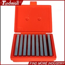 Steel Parallel Set 9 Pair 18Pcs 1/4 inch Thick 6 inch Long 0.0002 inch Precision