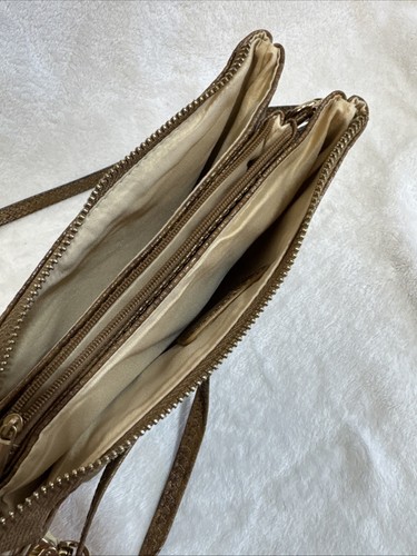 Carolina Hill Women’s Crossbody Multi Compartment Zipper Slots Faux Snakeskin - Picture 7 of 12
