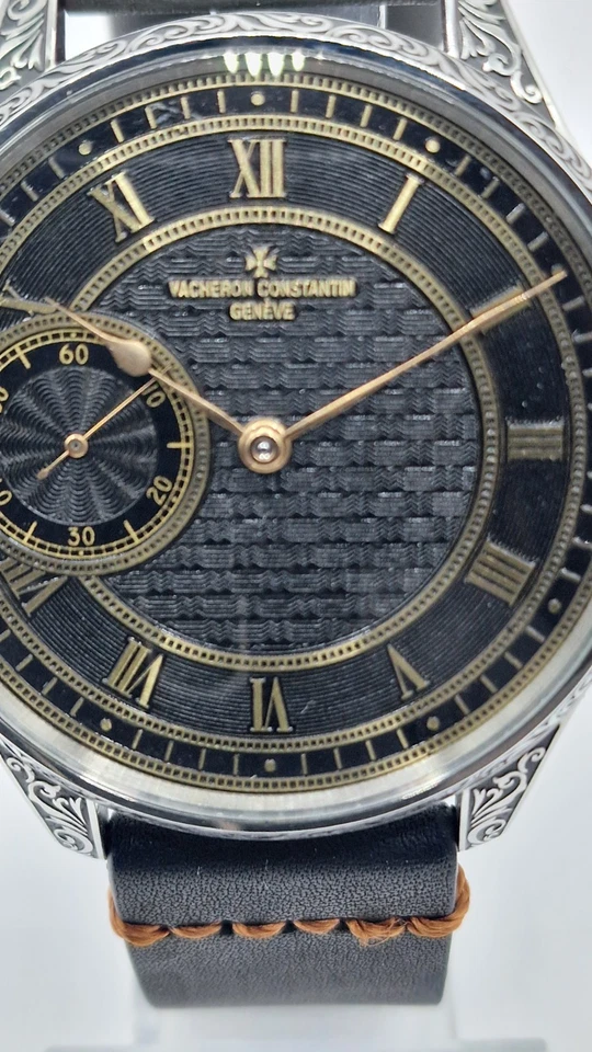 Reloj Pulsera Vacheron Constantin con Reloj Bolsillo Vintage Movimiento Matrimonio 47mm Foto 2 de 4
