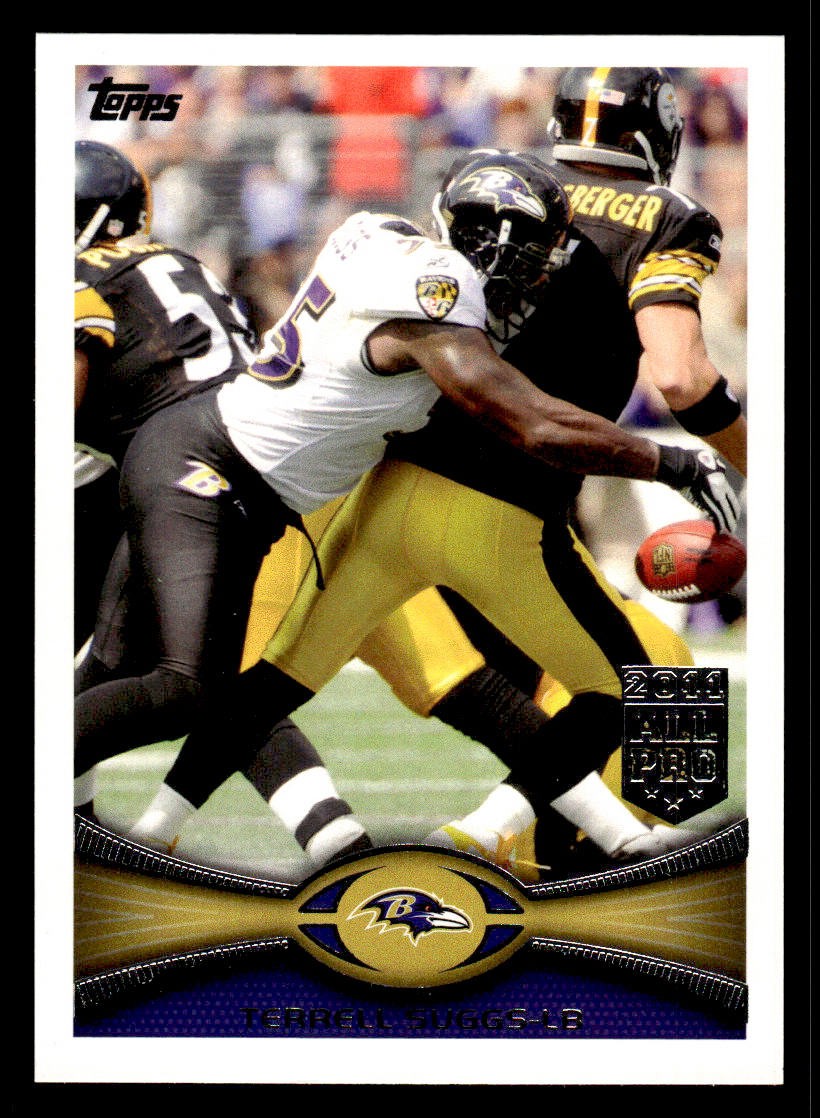 2012 Topps #425 Terrell Suggs Card Baltimore Ravens
