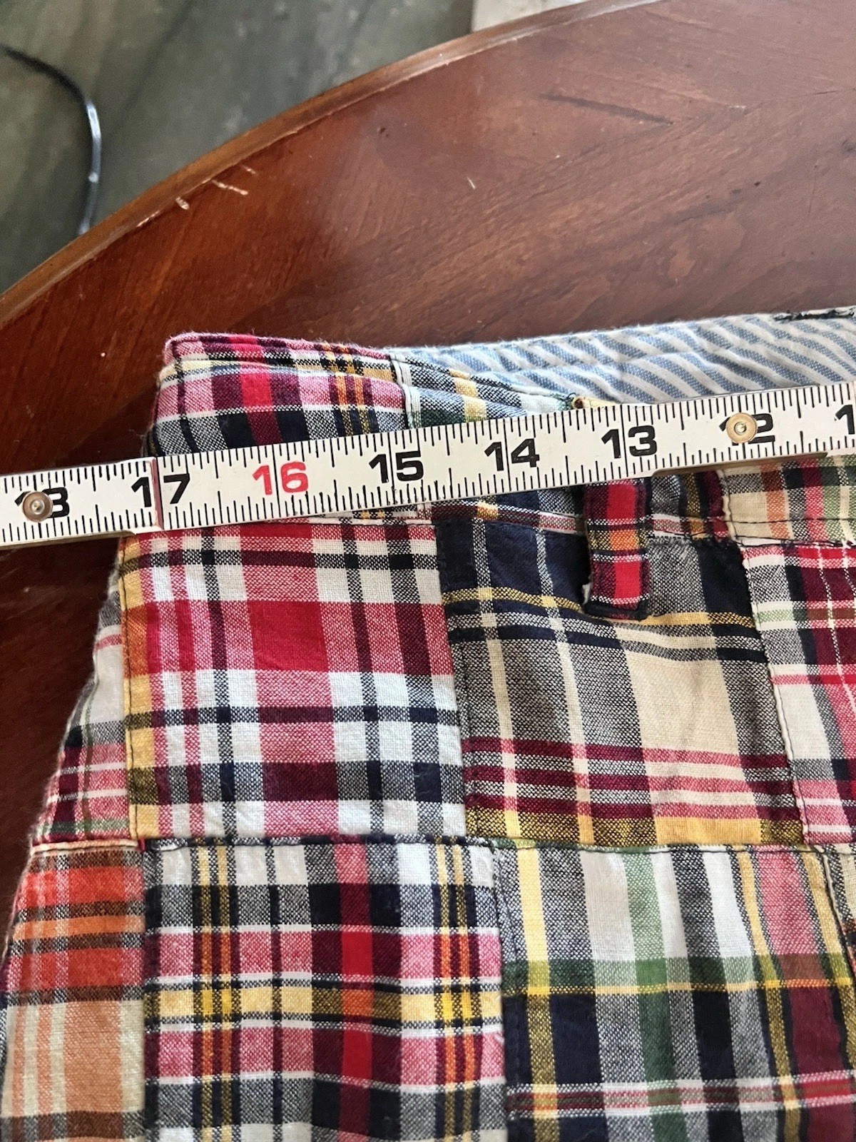 Us Polo Ass. Madras Patch Work ,size 33 Patch Wor… - image 9