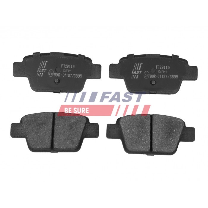 Plaquettes de frein arrière Fiat sans vibrations résistant au fading 71769094