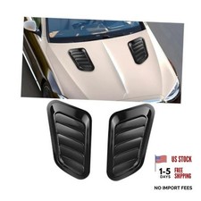 Car Hood Vent Trim, Vehicle Scoop Bonnet Hood Side Air Intake Trim Cover, Black