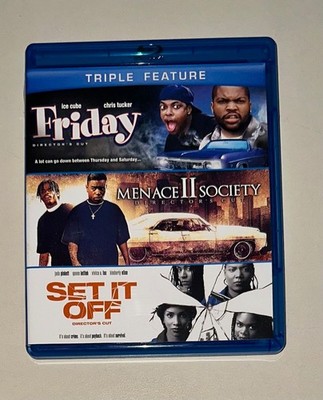 BLU-RAY - TRIPLE FEATURE - Friday/Menace II Society/Set It Off - New Line