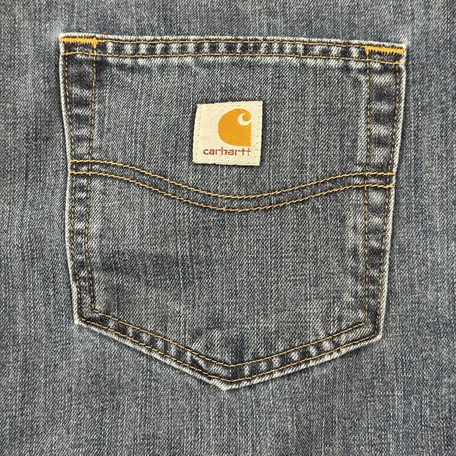 Carhartt Traditional Straight Fit Jeans Men’s 36x30 Blue Denim Workwear thumbnail 8