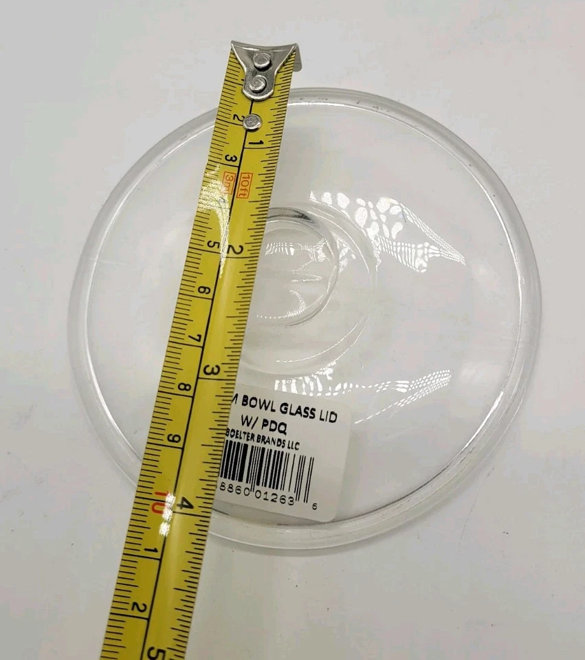 Paquete de 4 tapas de vidrio transparente NFL Gametime para cuencos de cerámica Boelter de 23 oz, redondos de 4 3/8" Foto 2 de 3