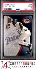 2001 FLEER E-X #98 TONY GWYNN PADRES HOF PSA 9