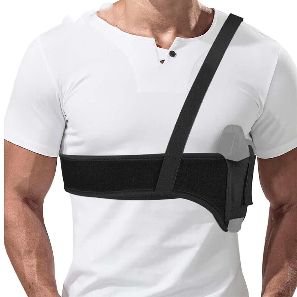Shoulder Chest Gun Holster For Pistol Concealed Carry Universal Comfort Underarm - Image 2 of 4
