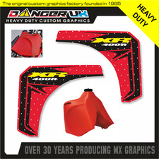 HONDA XR 400 XR400 PERFORATED ACERBIS OVERSIZED TANK GRAPHICS DECALS STICKERS