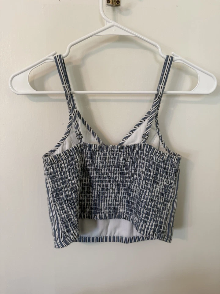 Hollister Juego Mezcla Lino Azul Rayas Pequeño Foto 3 de 4