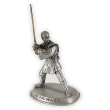 Obi-Wan Kenobi from TPM, Vintage Star Wars Prequels Figure by Rawcliffe Pewter