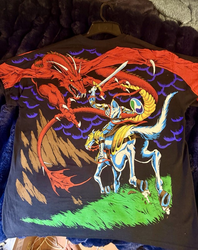 XL Liquid Blue Dragon Vs Knight On A Horse Brand New Never Worn Immaculate Shirt