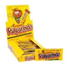 Barritas de caramelo de tamarindo Pulparindo originales con sabor a fruta - 10 oz., 20 piezas