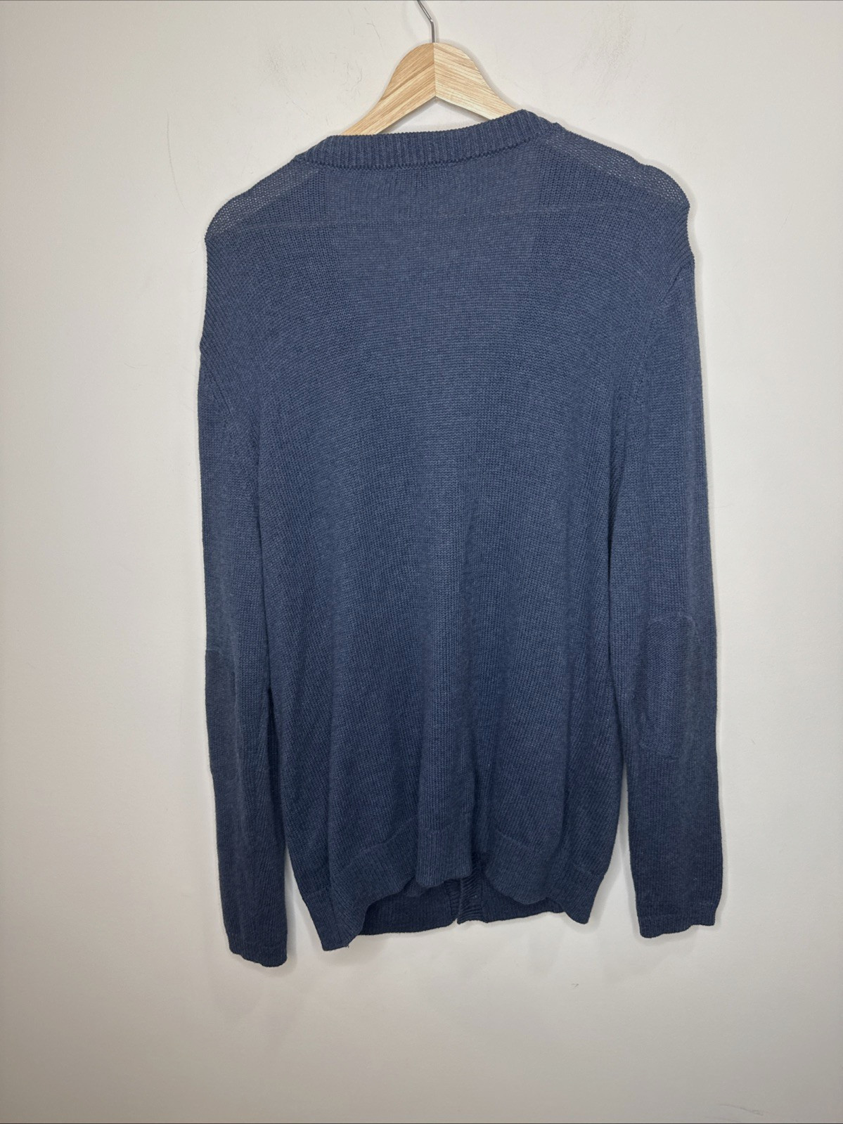 Gap Wool Blend Elbow Patch Button Up Cardigan Men… - image 4