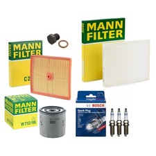ALL MANN FILTERS + BOSCH SPARK PLUGS SERVICE KIT FOR AUDI A1 1.0 SPORTBACK 11-18