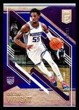 2020-21 Donruss Elite Blue /99 Delon Wright #24 Sacramento Kings