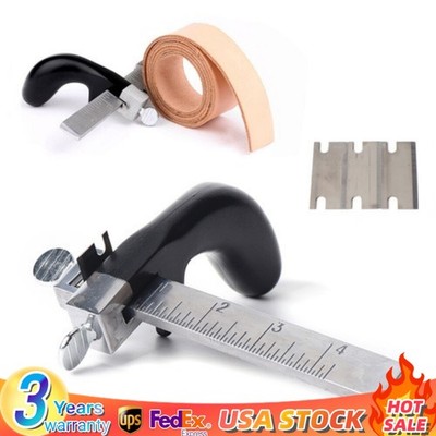 Professional Leather Draw Gauge Tool Strap Cutter Hand Craft Belt Cutting Blade