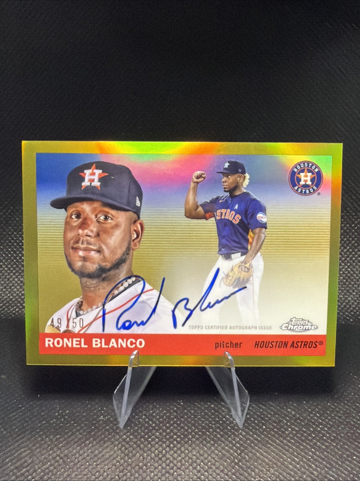 Ronel Blanco #CPA-RB [Gold Refractor] 2025 Topps Chrome Platinum Auto /50