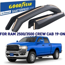 Rain Guards Vent Visors Shade for 2019-2026 Dodge RAM Crew Cab