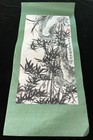 Vintage Japanese Painting Hanging Wall Scroll Landscape Silk & Parchment  — photo 1