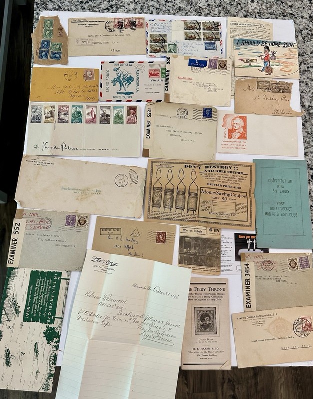 Huge Ephemera, Stamps & Covers, Advertising, Early Lot!! Bid Early! Bonus Added!