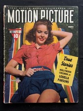 Ida Lupino Motion Picture Vintage Movie Magazine March 1941 Hedy Lamarr