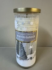 Yankee Candle 20oz Winter Garden Pillar Candle Single Wick NEW! Rare!