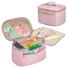 Marker Organizer Case for 120 Markers, Art Marker Storage Bag with Handle and...