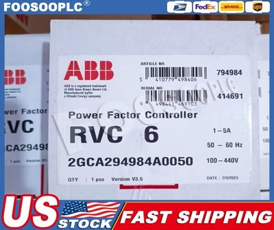 1PCS New ABB RVC-6 RVC6-1/5A Power Factor Controller In Box Brand