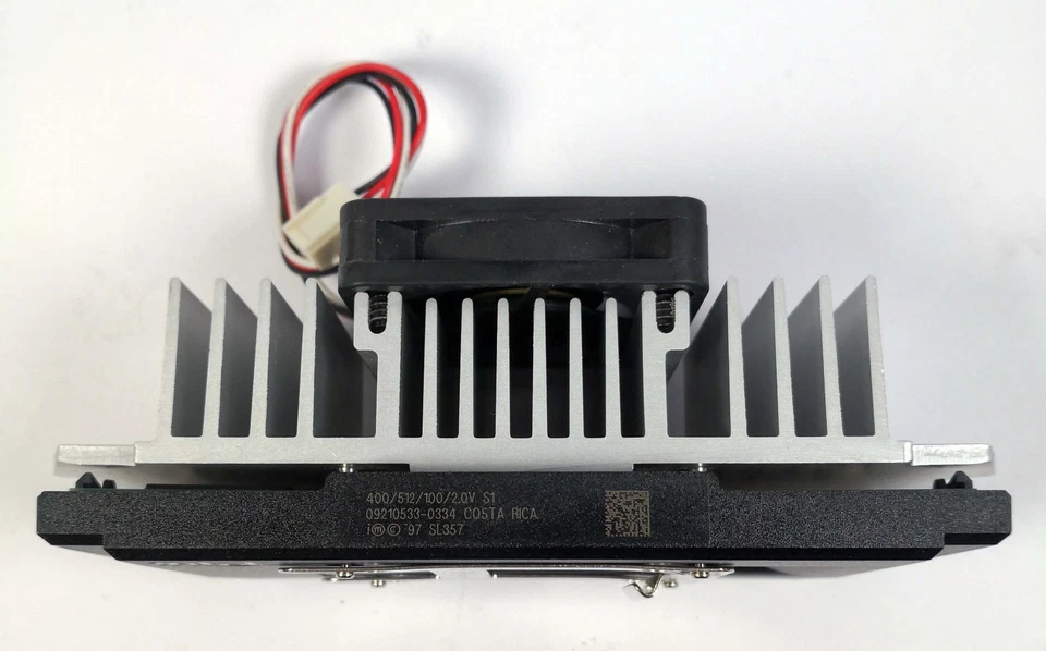 INTEL Pentium II 400Mhz Slot 1 SL357 + dissipatore e ventola tachimetrica - Immagine 3 di 4