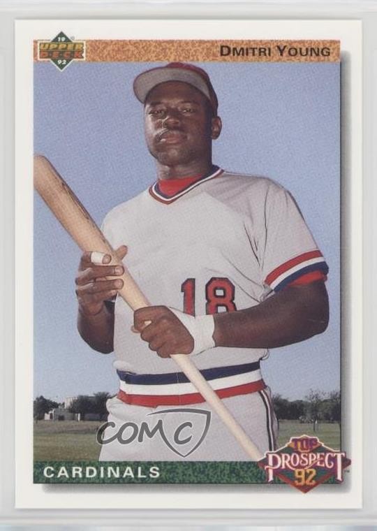 1992 Upper Deck Top Prospect Factory Set Gold Hologram Dmitri Young #58 et0